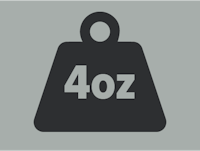 a 40 oz weight on a gray background