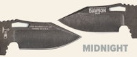 two knives with the words midnight on them