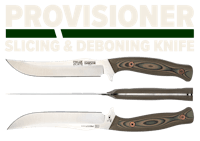 a slicing and deboning knife with the words providorer